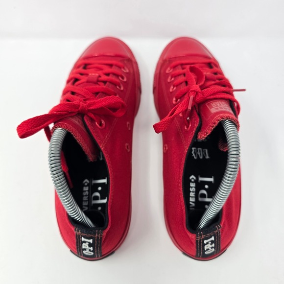 Converse All Star x OPI Red Heads Ahead Low Top Sneakers Red Womens 9 Mens 7 - Picture 6 of 16